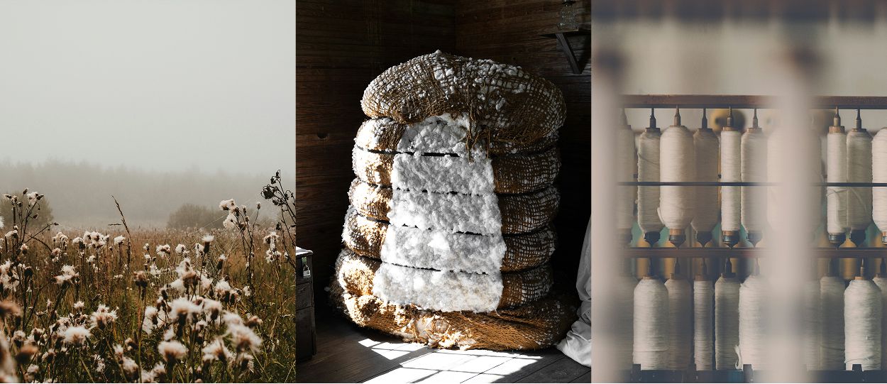 De la culture du coton biologique à sa transformation naturelle, une production éthique et durable.